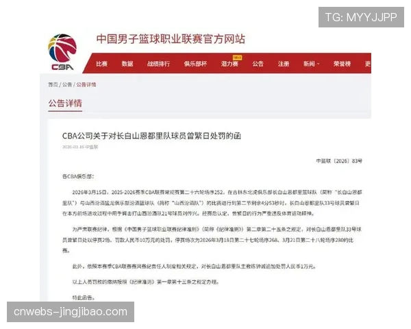 曾繁日因不当行为遭CBA公司处罚
